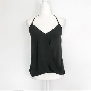 ✂️Naked Zebra Criss Cross Halter Top Black Size Sm